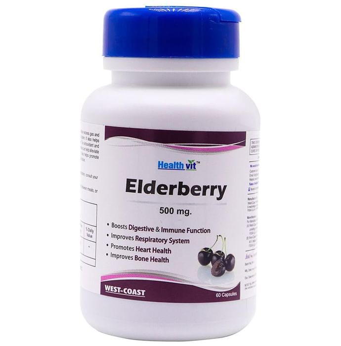HealthVit Elderberry 500mg Capsule