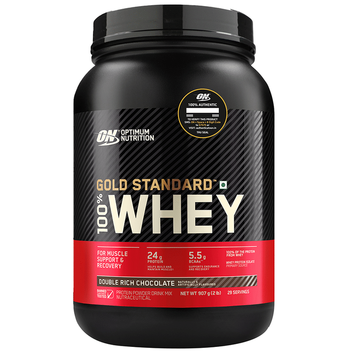 Optimum Nutrition (ON) Gold Standard 100% Whey Protein Isolate Powder Double Rich Chocolate
