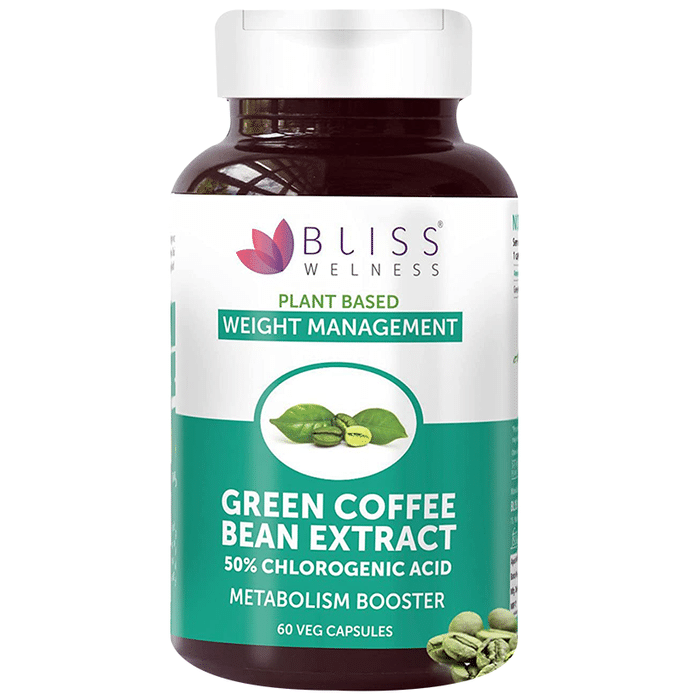 Bliss Welness Weight Management Green Coffee Bean Extract Veg Capsule Vegicap