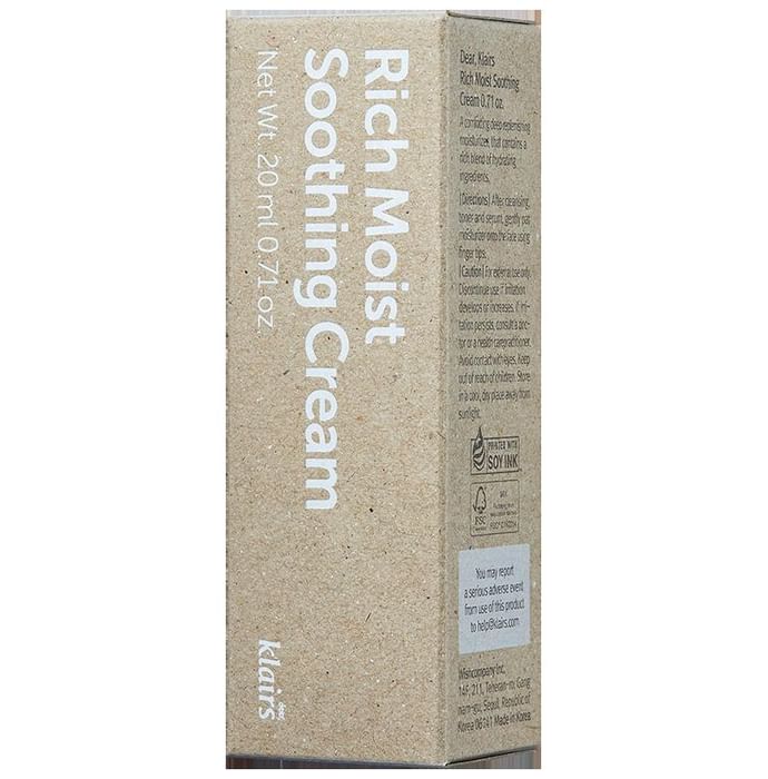 Klairs Rich Moist Soothing Cream