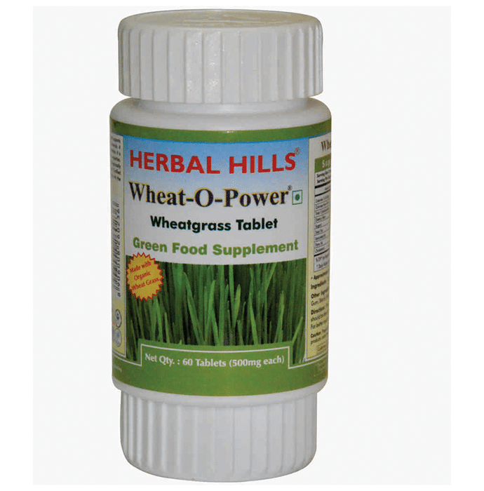 Herbal Hills Wheat-O-Power Wheatgrass 500mg Tablet