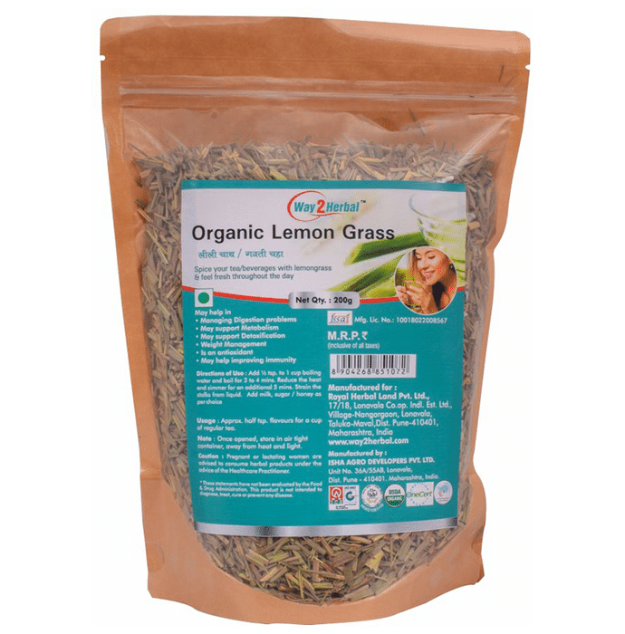 Way2Herbal Organic Lemon Grass