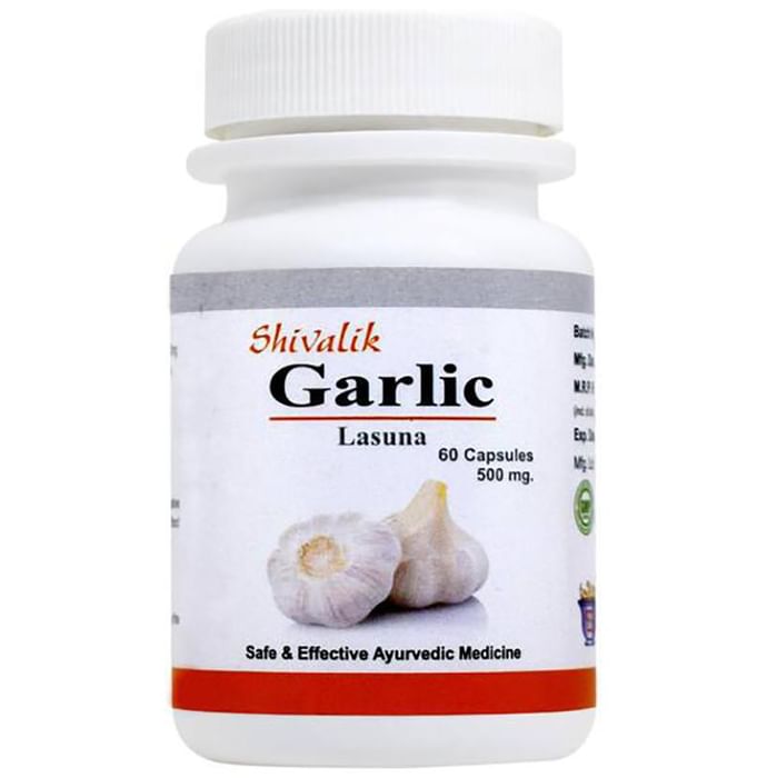 Shivalik Herbals Garlic- Lasuna 500mg Capsule Pack of 2
