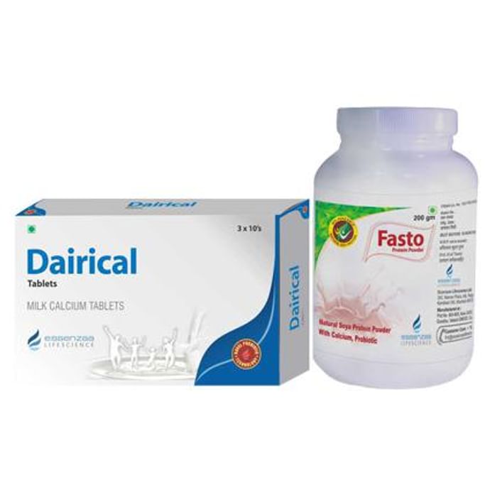 Proyurveda Nutritional Combo Pack of Fasto Powder 200gm & Dairical 30 Tablet