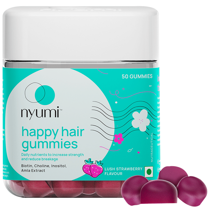 Nyumi Happy Hair Gummies Lush Strawberry