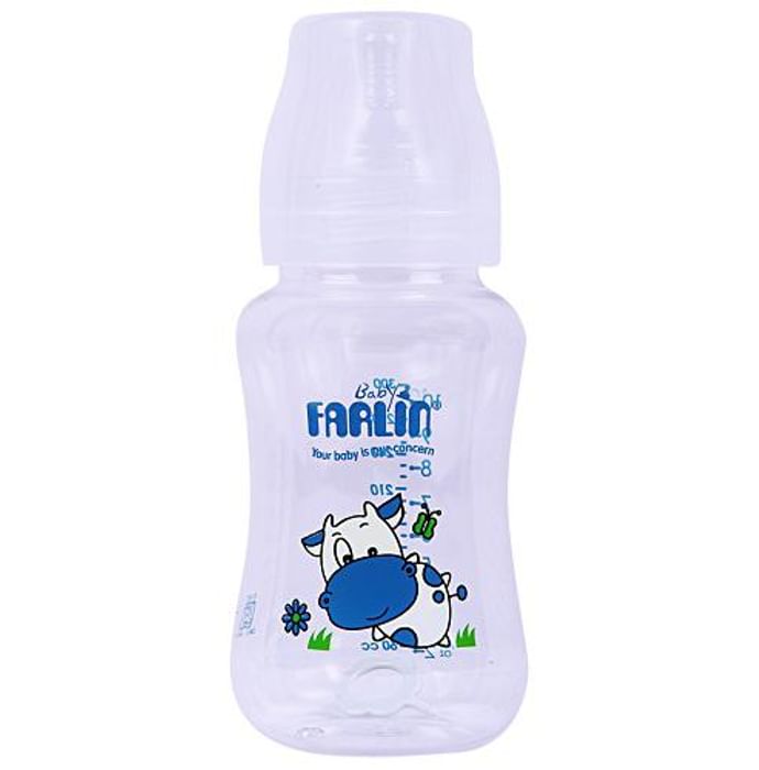 Farlin 300CC Wide Neck Feeding Bottle Blue