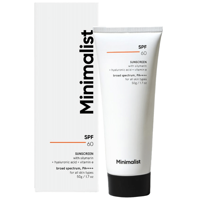 Minimalist Broad Spectrum PA++++ SPF 60+ Silymarin Sunscreen