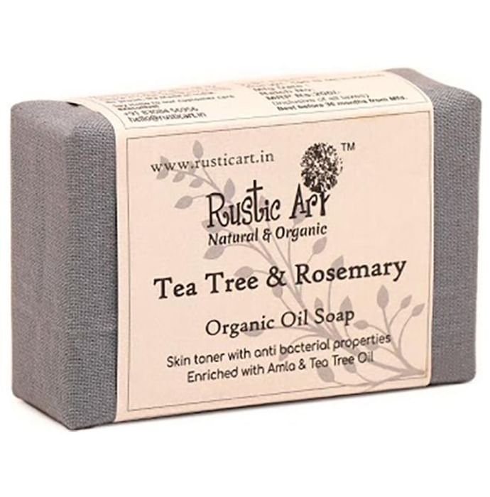 Rustic Art Tea Tree & Rosemary Organic Oil Soap