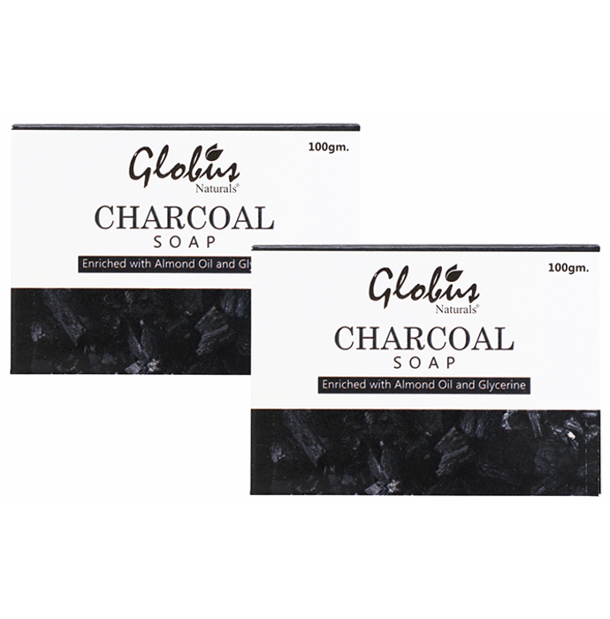 Globus Naturals Charcoal Soap (100gm Each)
