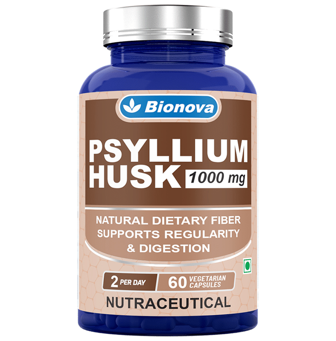 Bionova Psyllium Husk 1000mg Vegetarian Capsule