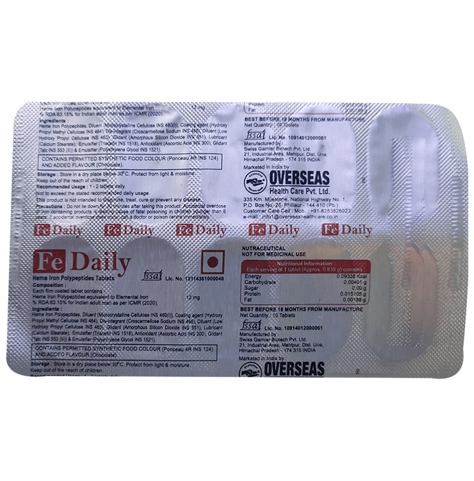 Fe Daily Tablet