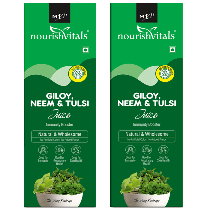 NourishVitals Giloy, Neem & Tulsi Juice (500ml Each)