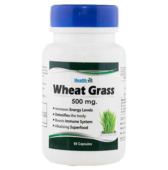 HealthVit Wheat Grass Extract 500mg Capsule