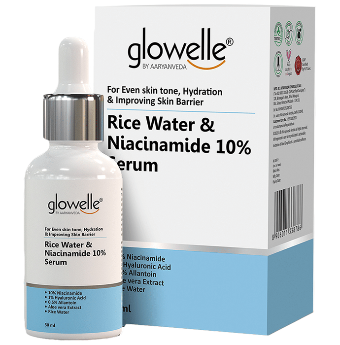 Aryanveda Glowelle Rice Water & Niacinamide 10% Serum