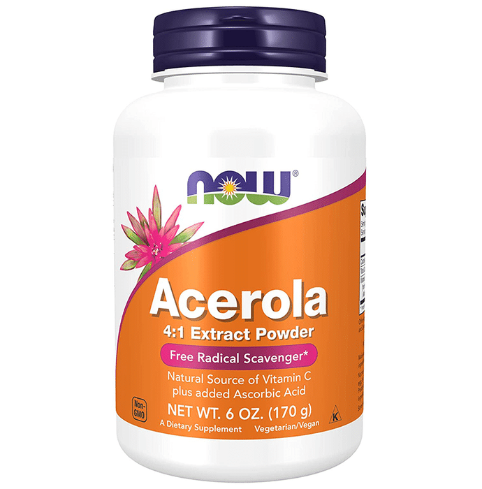 NOW Foods Acerola 4:1 Extract Powder